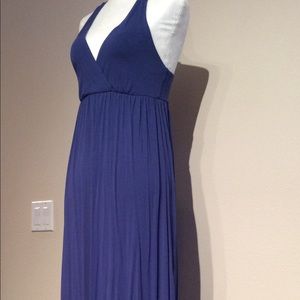 Cynthia Rowley Blue Maxi Dress EUC